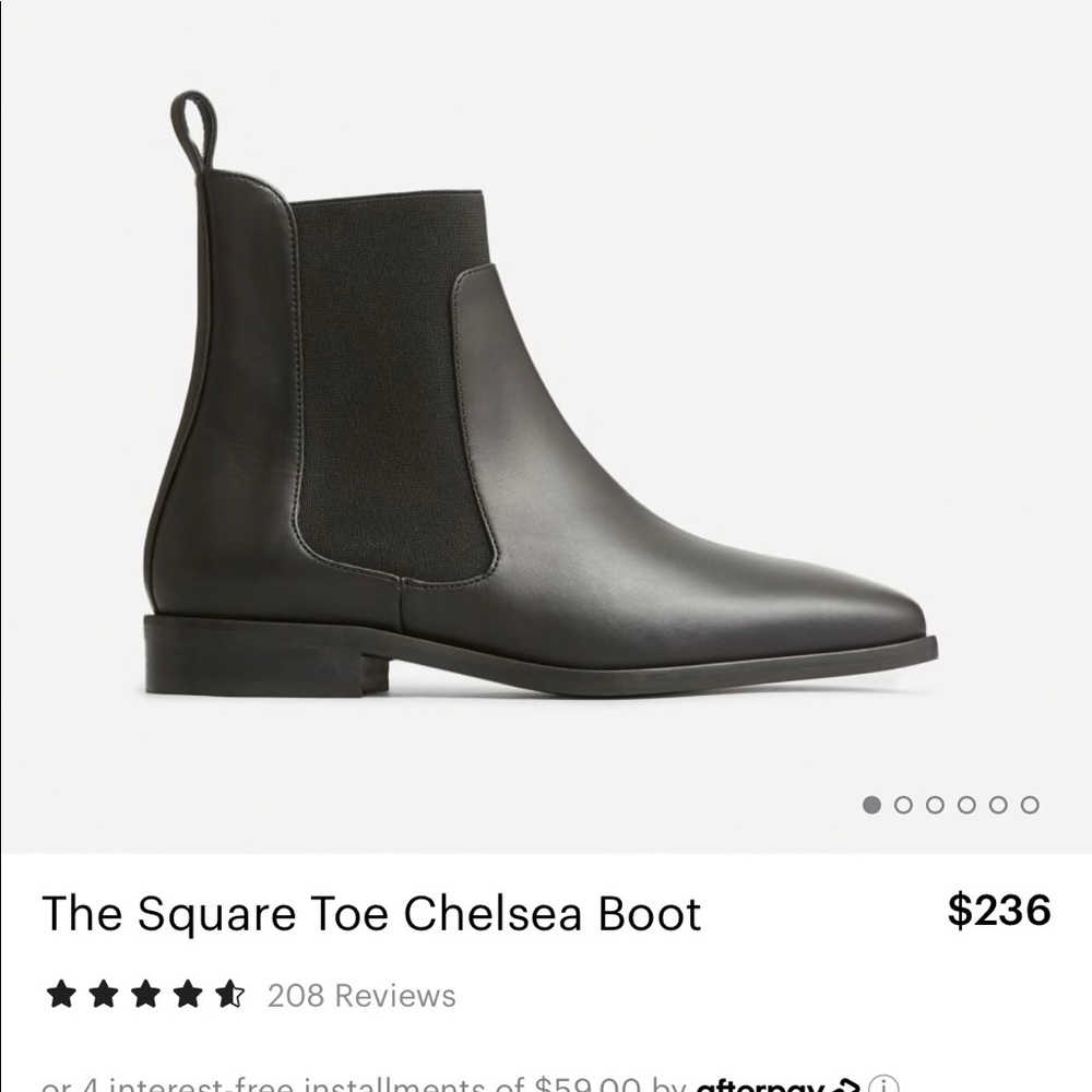 Everlane Square Toe Chelsea Boot